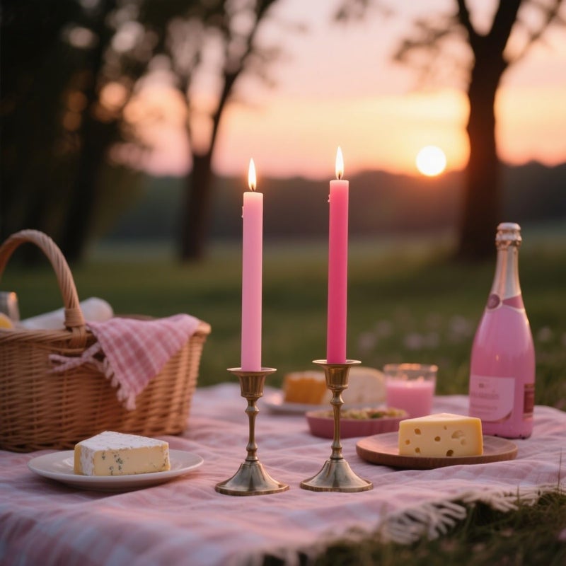 Sihuida 6-Pack Hot Pink and 6-Pack Pink Taper Candles, 10 Inch Unscented Dripless Candlesticks, Long-Lasting Burn Time of 7-8 Hours, Perfect for Home Décor Wedding Dinner - Image 5